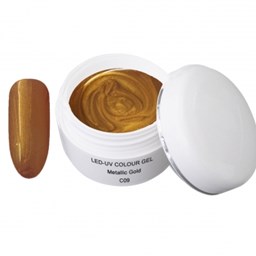 Zeige Details für UV Farbgel - C09 - Metallic Gold - 5 ml Bild von UV Farbgel - C09 - Metallic Gold - 5 ml