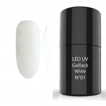 Bild von UV/LED- Gellack - Hybrid Polish 6ml - 01 White