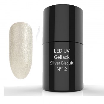 Bild von UV/LED- Gellack - Hybrid Polish 6ml - 12 Silver Biscuit