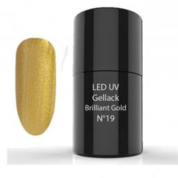 Bild von UV/LED- Gellack - Hybrid Polish 6ml - 19 Brilliant Gold