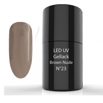 Bild von UV/LED- Gellack - Hybrid Polish 6ml - 23 Brown Nude
