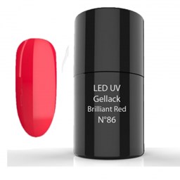Bild von UV/LED- Gellack - Hybrid Polish 6ml - 86 Brilliant Red