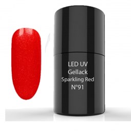 Bild von UV/LED- Gellack - Hybrid Polish 6ml - 91 Sparkling Red