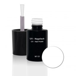 Zeige Details für UV Nagellack 6ml - N°01 White - weiß Bild von UV Nagellack 6ml - N°01 White - weiß