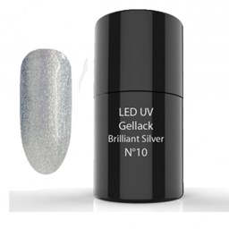 Zeige Details für UV/LED- Gellack - Hybrid Polish 6ml - 10 Brilliant Silver Bild von UV/LED- Gellack - Hybrid Polish 6ml - 10 Brilliant Silver