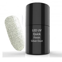 Bild von UV/LED Quick Finish Gel Silver Dust 5 ml