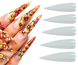 Zeige Produkte für Kategorie Naildesign - Clear - Tips - Stiletto Bild für Kategorie Naildesign - Clear - Tips - Stiletto