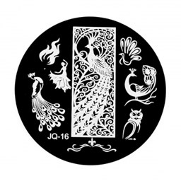 Zeige Details für Nailart Stempelschablone - JQ16 Bild von Nailart Stempelschablone - JQ16
