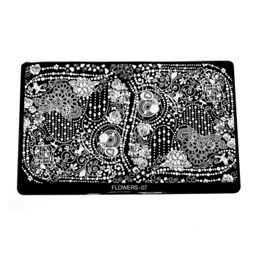 Zeige Details für Nailart Stempelschablone - Flower 07 Bild von Nailart Stempelschablone - Flower 07